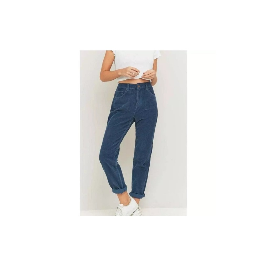 BDG Urban Outfitters Mom High-Rise Corduroy Pants Blue Size 31